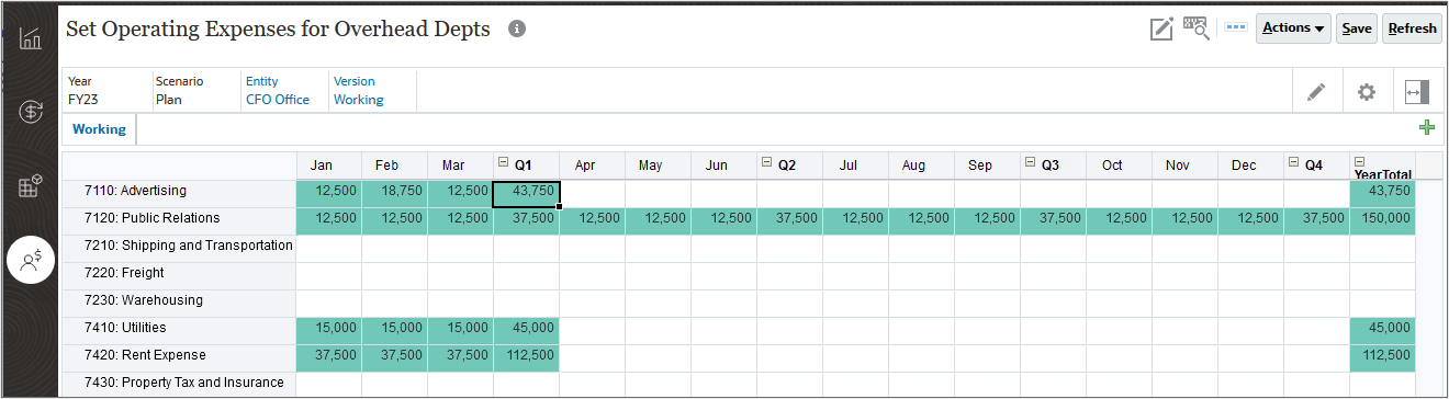 Expense Form After Adjustment